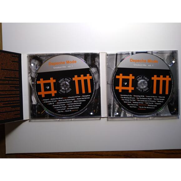 Depeche Mode Greatest Hits Vol. 1 CD Double Disk Set Synth-Pop Electronic Rare - Picture 2 of 5